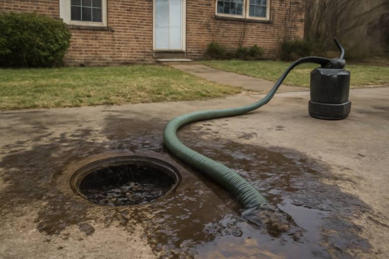 Clogged Drain Water Removal