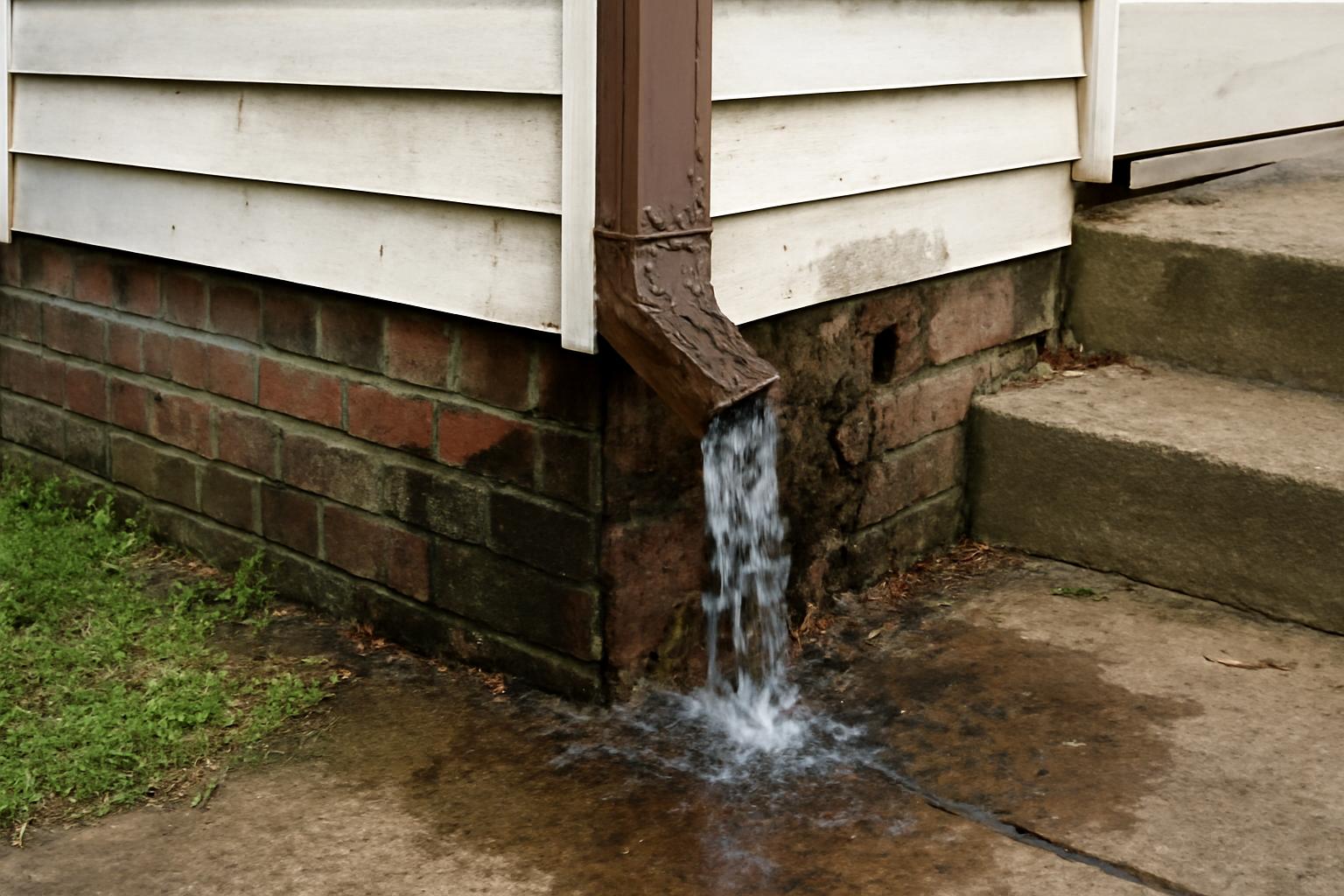 Downspout Failure Water Removal in Zia Pueblo, NM