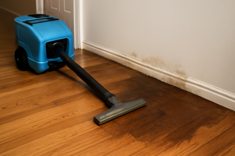 Hardwood Floor Water Extraction