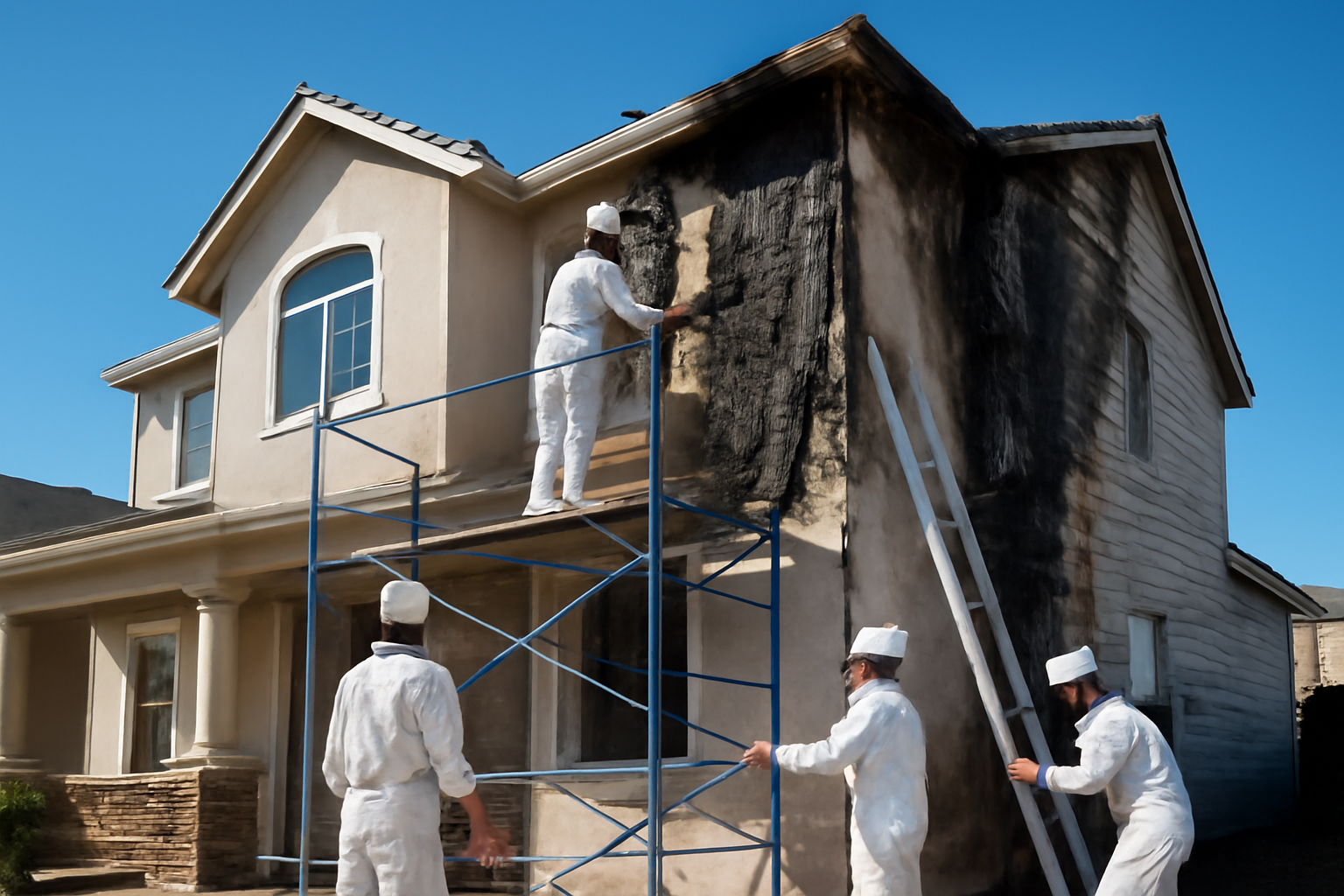Fire damage restoration service