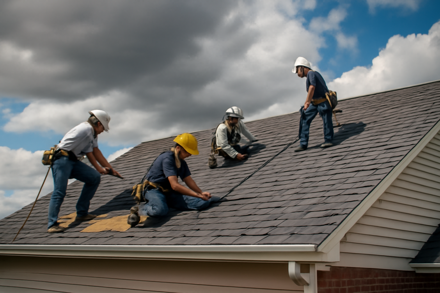 Storm damage repair service