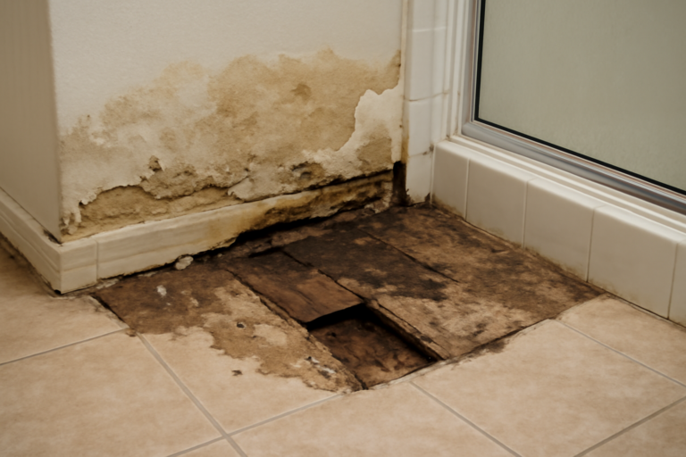 Shower Pan Leak Water Removal